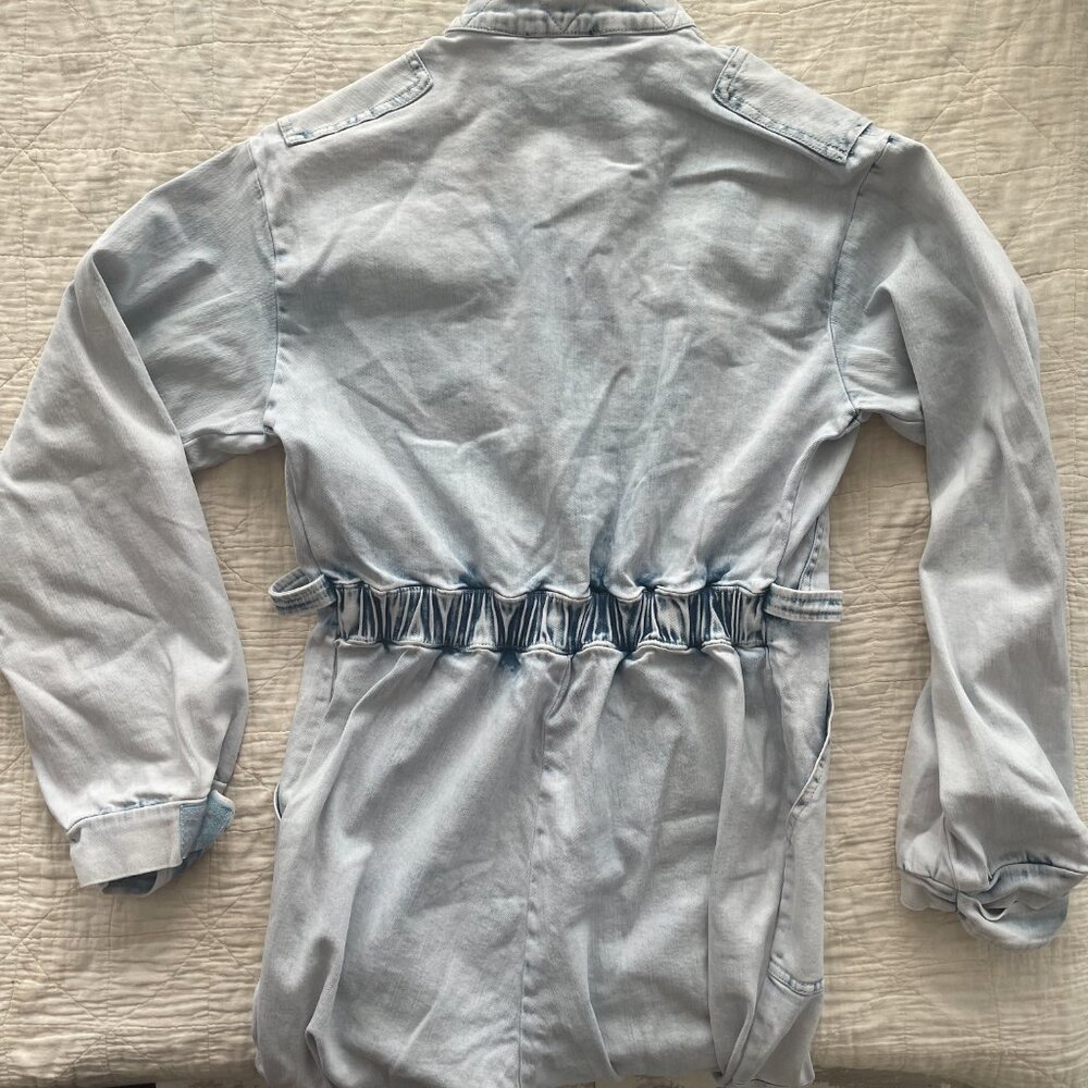 Rehab Lab Acid-Wash Denim Full Body Jumpsuit! L (fits M) - Picture 5 of 6